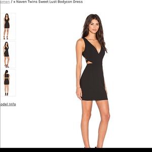 NBD x Naven Twins Sweet Lust Bodycon Dress (Black)